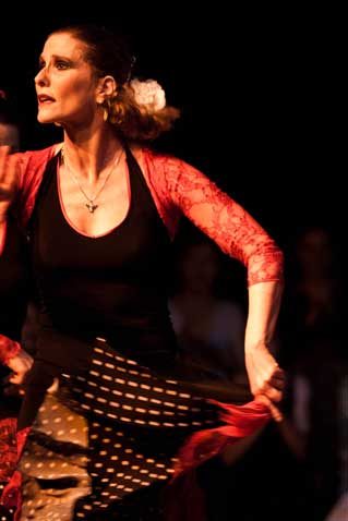 Show de Flamenco La Tasca da Cuadra Flamenca realizada no Teatro Folha em 2011. Vera Alejandra. Foto: Pedro Napolitanos Prata