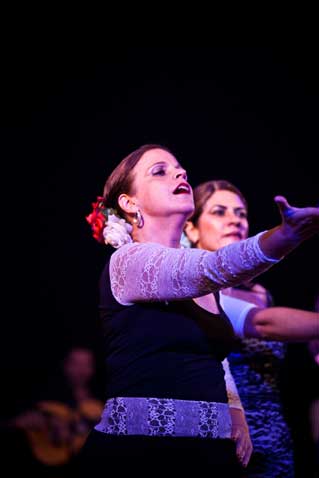 Show de Flamenco La Tasca da Cuadra Flamenca realizada no Teatro Folha em 2011. Vera Alejandra. Foto: Pedro Napolitanos Prata