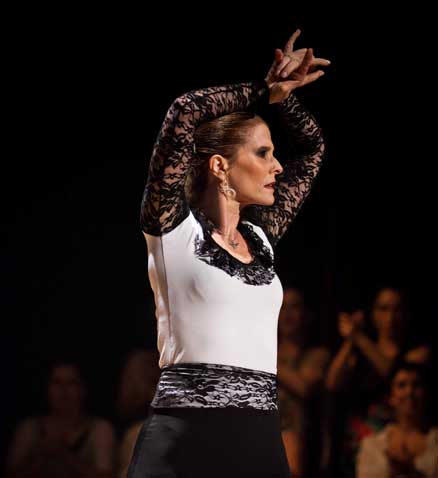 Show de Flamenco La Tasca da Cuadra Flamenca realizada no Teatro Folha em 2011. Vera Alejandra. Foto: Pedro Napolitanos Prata