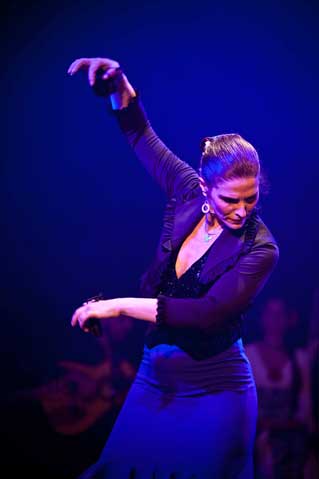 Show de Flamenco La Tasca da Cuadra Flamenca realizada no Teatro Folha em 2011. Vera Alejandra. Foto: Pedro Napolitanos Prata